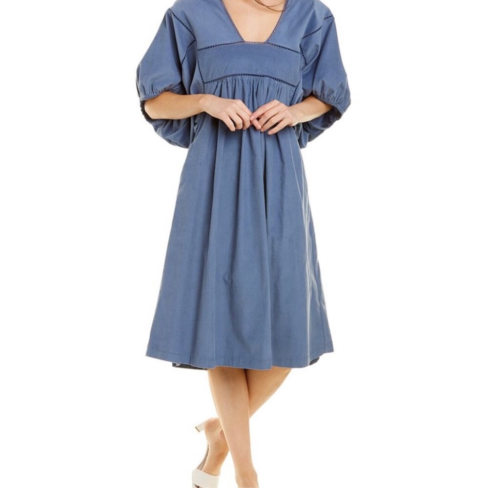 ST. Roche Lake Dress In Slate Blue - Picture 3 of 7